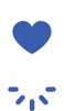 un icône de localisation avec un coeur au centre